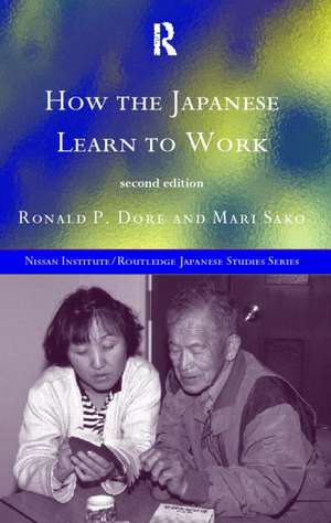 How the Japanese Learn to Work de R. P. Dore