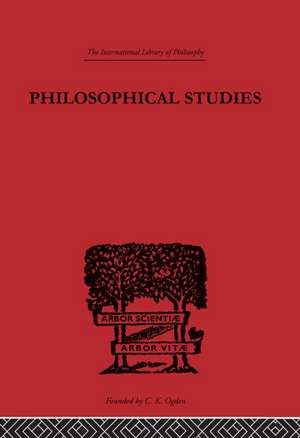 Philosophical Studies de G. E. Moore