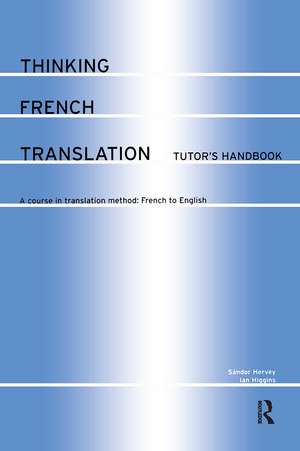 Thinking French Translation de Sándor Hervey