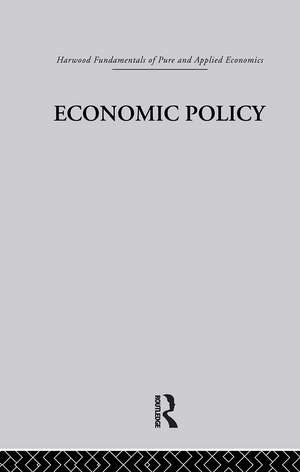 N: Economic Policy de David Besanko