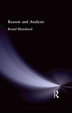 Reason and Analysis de Brand Blanshard