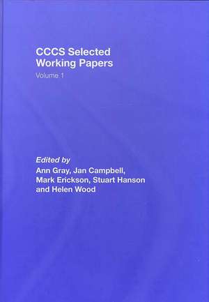 CCCS Selected Working Papers: Volume 1 de Ann Gray