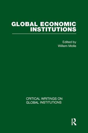 Global Economic Institutions de Willem Molle