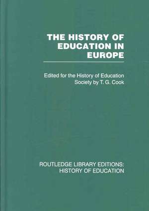 The History of Education in Europe de History of Education Society