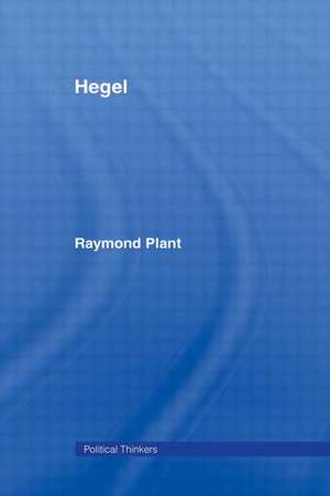 Hegel de Raymond Plant