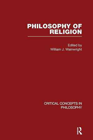 Philosophy of Religion de William J. Wainwright