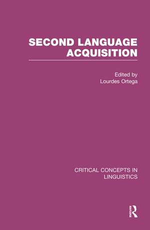 Second-Language Acquisition de Lourdes Ortega