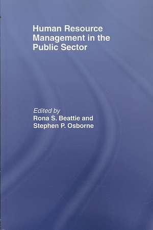 Human Resource Management in the Public Sector de Rona S. Beattie