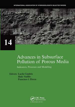 Advances in Subsurface Pollution of Porous Media - Indicators, Processes and Modelling: IAH selected papers, volume 14 de Lucila Candela