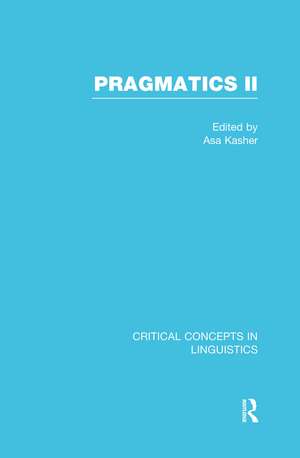 Pragmatics II de Asa Kasher