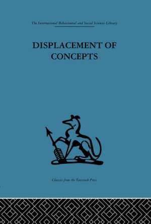 Displacement of Concepts de Donald A. Schon