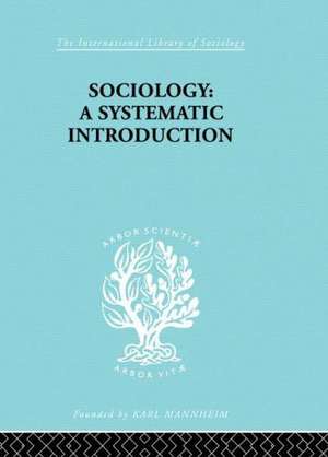 Sociology: A Systematic Introduction de Harry M. Johnson