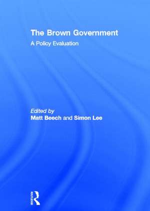 The Brown Government: A Policy Evaluation de Matt Beech