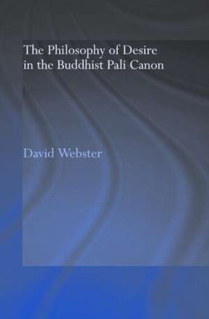 The Philosophy of Desire in the Buddhist Pali Canon de David Webster