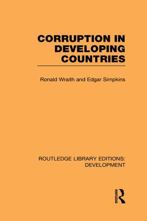 Corruption in Developing Countries de Ronald Wraith