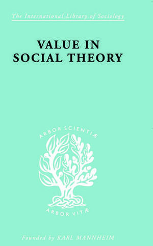 Value in Social Theory de Paul Streeten