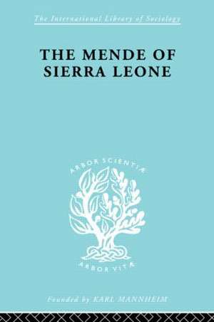 Mende Of Sierra Leone Ils 65 de Kenneth Little