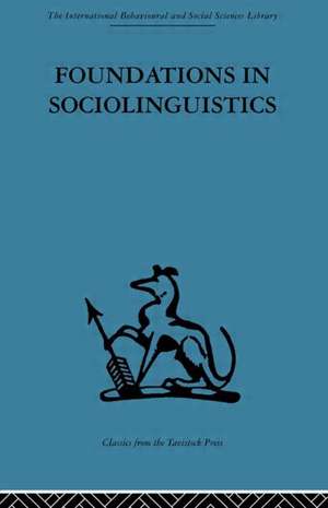 Foundations in Sociolinguistics: An ethnographic approach de Dell Hymes