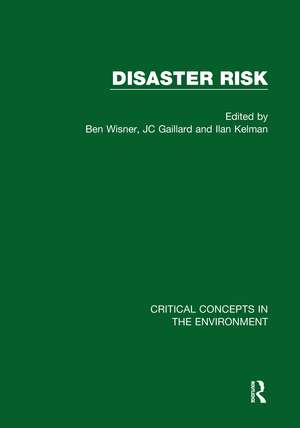 Disaster Risk de Ben Wisner