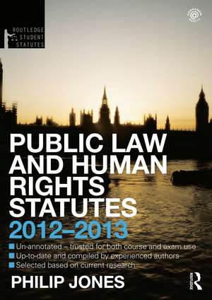 Public Law and Human Rights Statutes de Paul Behrens