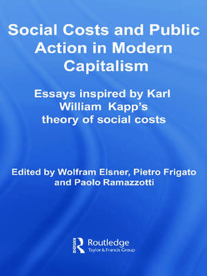 Social Costs and Public Action in Modern Capitalism: Essays Inspired by Karl William Kapp's Theory of Social Costs de Wolfram Elsner