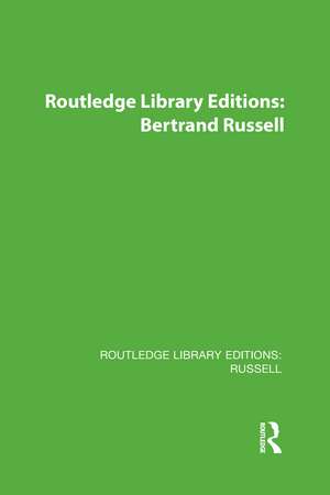 Routledge Library Editions: Russell de Various