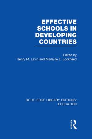 Effective Schools in Developing Countries de Henry Levin