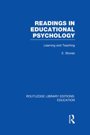 Readings in Educational Psychology de Edgar Stones