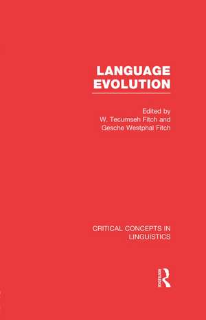 Language Evolution de W. Tecumseh Fitch