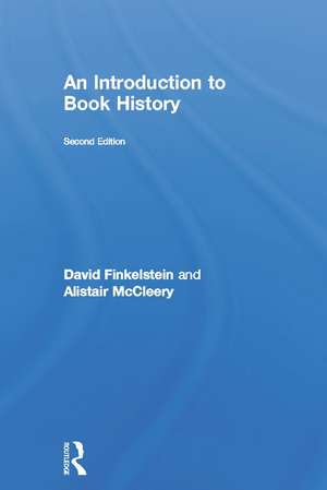 Introduction to Book History de David Finkelstein