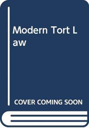 Modern Tort Law de V.H. Harpwood