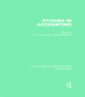 Studies in Accounting de William Baxter