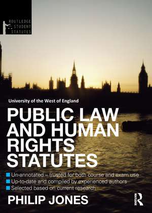 Public Law and Human Rights Statutes de Philip Jones