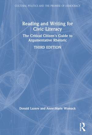 Reading and Writing for Civic Literacy de Donald Lazere