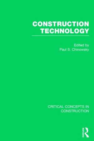 Construction Technology de Paul Chinowsky