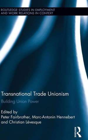 Transnational Trade Unionism: Building Union Power de Peter Fairbrother