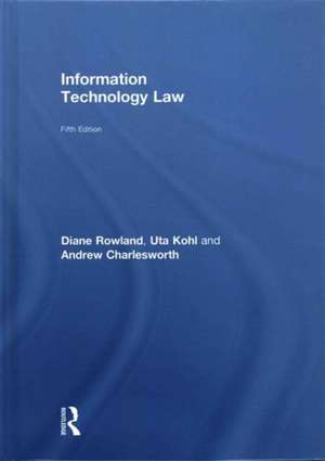 Information Technology Law de Uta Kohl