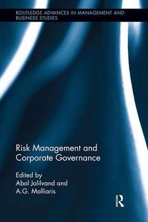 Risk Management and Corporate Governance de Abol Jalilvand