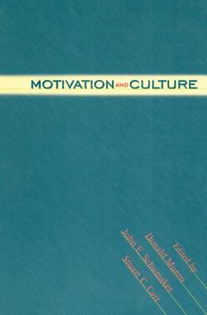 Motivation and Culture de Donald Munro