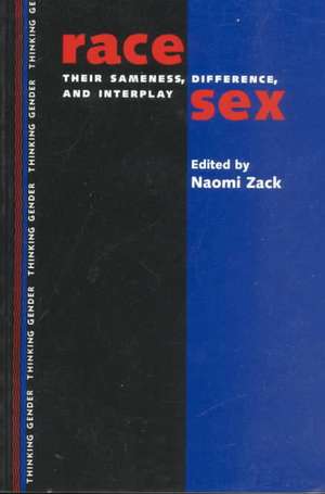 Race/Sex: Their Sameness, Difference and Interplay de Naomi Zack