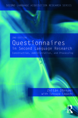 Questionnaires in Second Language Research de Zoltán Dörnyei