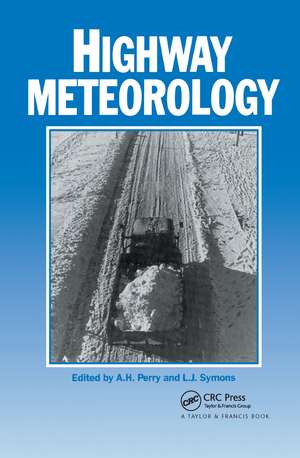 Highway Meteorology de A.H. Perry