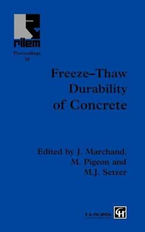 Freeze-Thaw Durability of Concrete de J. Marchand