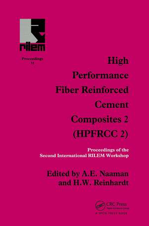 High Performance Fiber Reinforced Cement Composites 2: Proceedings of the International Workshop de A.E. Naaman