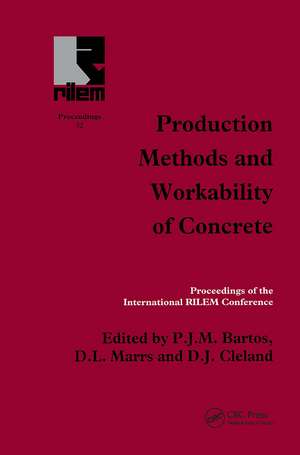 Production Methods and Workability of Concrete de P.J.M. Bartos