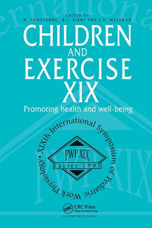 Children and Exercise XIX: Promoting health and well-being de N. Armstrong