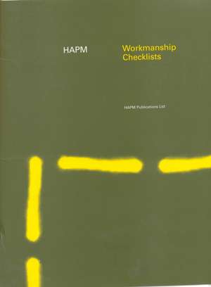 HAPM Workmanship Checklists de Construction Audit Ltd