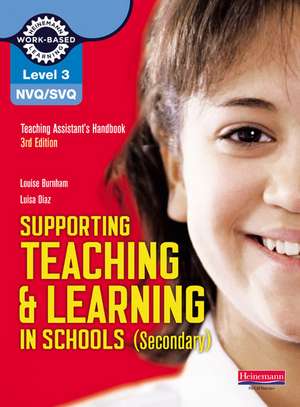 Level 3 Diploma Supporting teaching and learning in schools, Secondary, Candidate Handbook de Brenda Baker