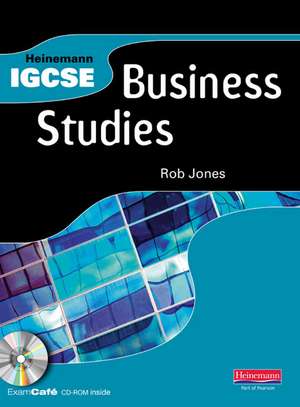 Heinemann Igcse Business Studies Student Book with Exam Café CD de Rob Jones