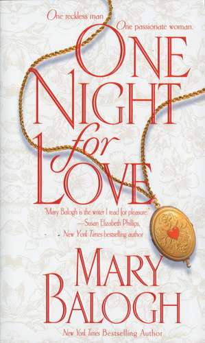 One Night for Love de Mary Balogh